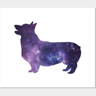 galaxy corgi Posters and Art